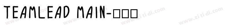 TEAMLEAD MAIN字体转换